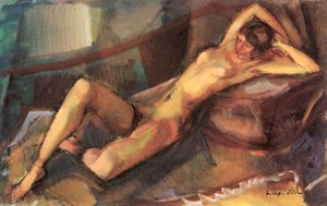 Reclining Nude — Ödön Márffy