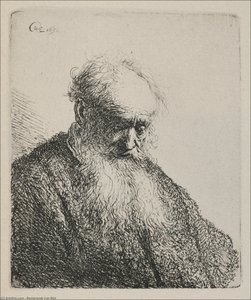 An Old Man With A Beard — Rembrandt Van Rijn, Dutch Baroque