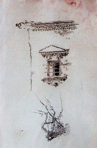 Renaissance Facade And Tree Branch — Ovidio Murguía De Castro