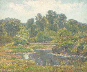 Up Seldon's Cove To The Pool, Connecticut — Wilson Henry Irvine