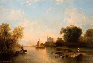 Eton College From The River — Alfred Montague