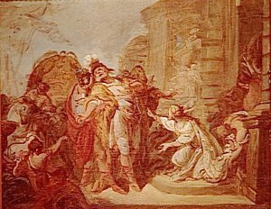 SCENE ANTIQUE DIT AUSSI LA FILLE DE JEPHTE ( )