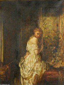 Woman In White — Alfred Joseph Woolmer