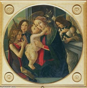 Madonna And Child With St. John The Baptist — Sandro Botticelli