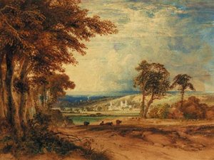 Byland Abbey, Yorkshire — Anthony Vandyke Copley Fielding