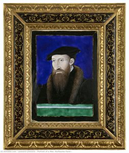 Portrait Of A Man (guillaume Farel?) — Léonard Limousin