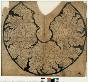 Cartoon for 22-inch Peony shade, model 1505