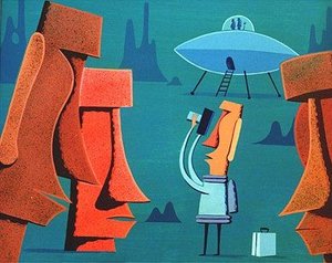 The Tourist — Josh Agle (shag)