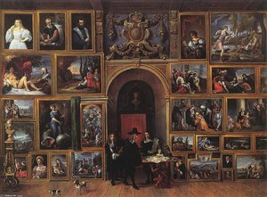 Archduke Leopold Wilhelm Of Austria In His Gallery — David Teniers The Younger, Baroque