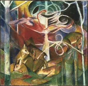 Deer In The Forest I — Franz Marc