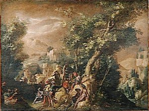 Predication De Saint Jean Baptiste — Abraham Bloemaert, Baroque Painting