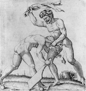 The Virtue As Domitor Fortunae — Marcantonio Raimondi