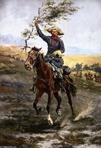 The Flag Of Truce In The Indian War — Frederic Remington