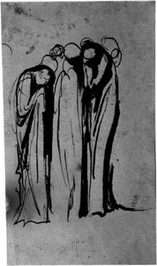 Group Of Weeping Figures — George Romney