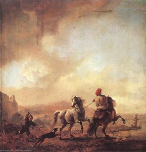 Two Horses — Philips Wouwerman, Baroque