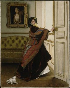 Departing For The Promenade — Alfred Stevens