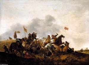 Cavalry Skirmish — Philips Wouwerman