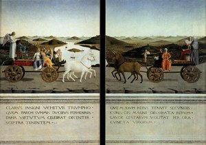 Portraits Of Federico Da Montefeltro And His Wife Battista Sforza (reverse Sides) — Piero Della Francesca