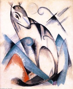 Sitting Fabulous Beast — Franz Marc