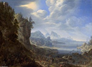 Christ Teaching From Saint Peter's Boat — Herman Saftleven The Younger