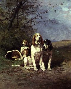 Hounds Resting — Charles Olivier De Penne