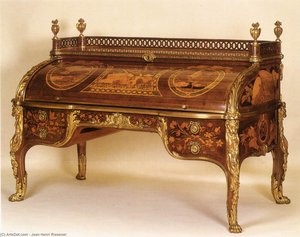 Roll-top Desk — Jean Henri Riesener, Rococo