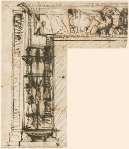 Design Of A Fireplace Frame, Left Site — Giovanni Battista Piranesi