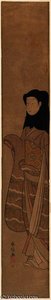 Young Woman In Black Hood — Suzuki Harunobu