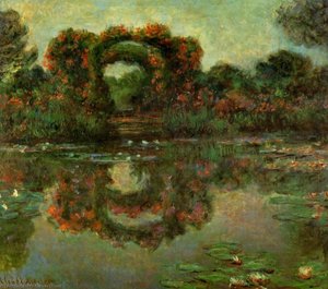 The Flowered Arches At Giverny — Claude Monet