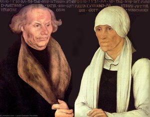 Hans And Magrethe Luther — Lucas Cranach The Elder