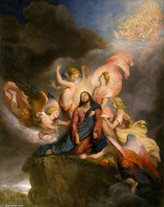 The Angels Ministering To Christ — George Hayter