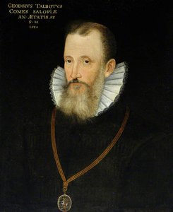 George Talbot (1528–1590), 6th Earl Of Shrewsbury (after An Earlier Painting Of 1580) — Rowland Lockey