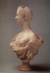 Bust Of Madame De Pompadour — Jean-baptiste Pigalle, Rococo Sculpture