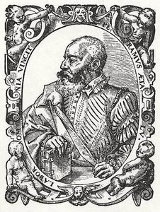 Portrait of peter ramus at the age of fifty-five years