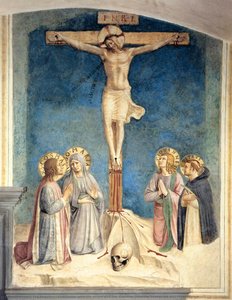 Crucifixion With The Virgin And Sts. Cosmas, John The Evangelist And Peter Martyr — Fra Angelico