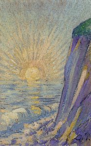 Sunrise On The Sea. — Camille Pissarro