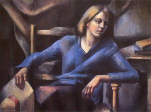 Girl In Blue — Mainie Jellett
