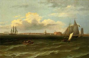 View Of New York Harbor — Thomas Birch