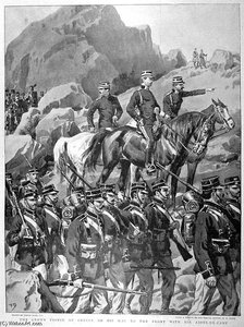 Crown Prince Constantine Of Greece With His Aides — Frank Dadd