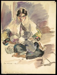 Young Persian Mother — Lene Schneider-kainer