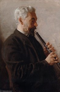 The Oboe Player Aka Portrait Of Benjamin — Thomas Eakins