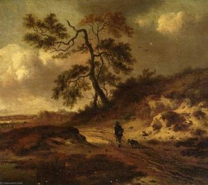 Landscape with a Man and a Dog