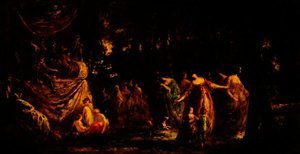 Strolling Players — Adolphe Joseph Thomas Monticelli