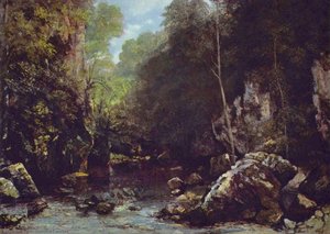 Landscape Near Puits Noir, Near Ornans — Gustave Courbet, Realism