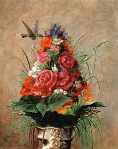 Still Life With Hummingbird — William Merritt Chase