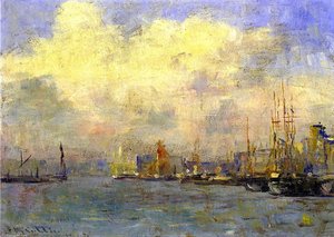 The Pool Of London — Frederick Mccubbin, Heidelberg School