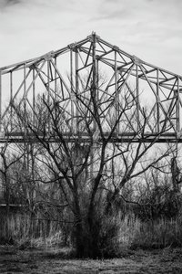 Detail Of Veterans Memorial Bridge; From East Bank Levee In Gramercy — Richard Sexton