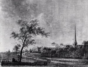 Le Village De Voorburg (titre De David Fiozzi) Paysage — Anthonie Jansz Van Der Croos, Dutch Golden Age