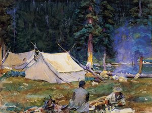 Camping At Lake O-hara — John Singer Sargent