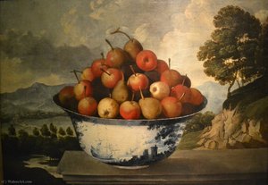 Fruit still life with ceramic